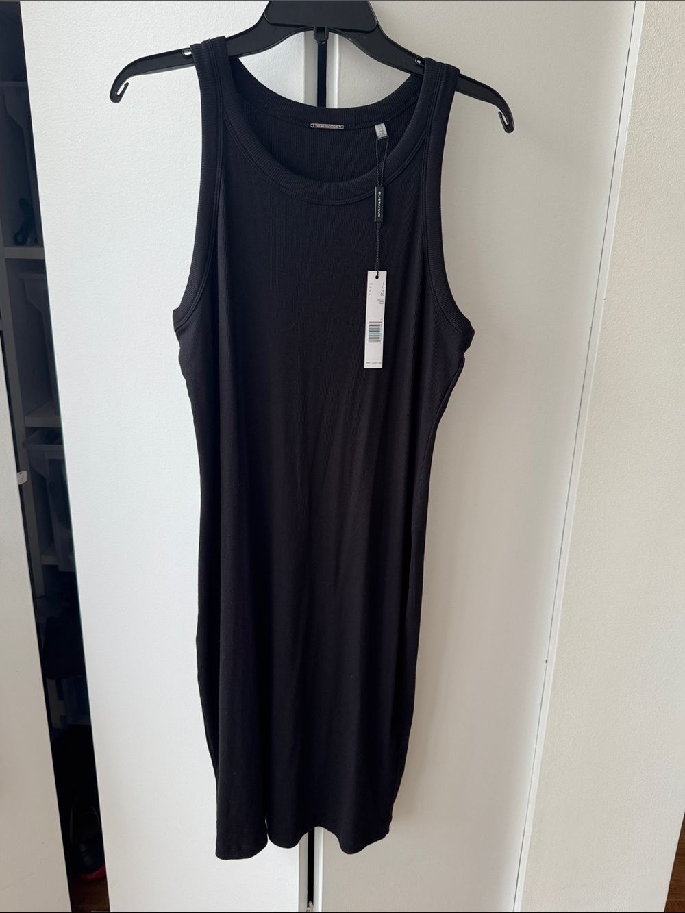 NWT Elie Tahari Black Ribbed Dress